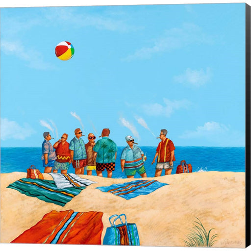 Power Beach by Michael Paraskevas, Canvas Art