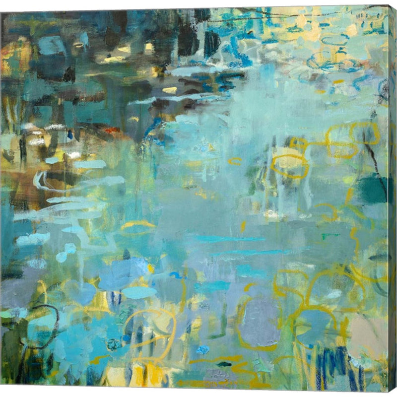 Tidal Pool In Blue by Kathleen Robbins, Canvas Art