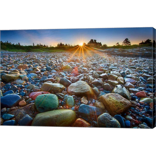 Schoodic Rocks by Patrick Zephyr, Canvas Art