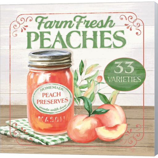Farm Fresh Peaches by Mollie B., Canvas Art