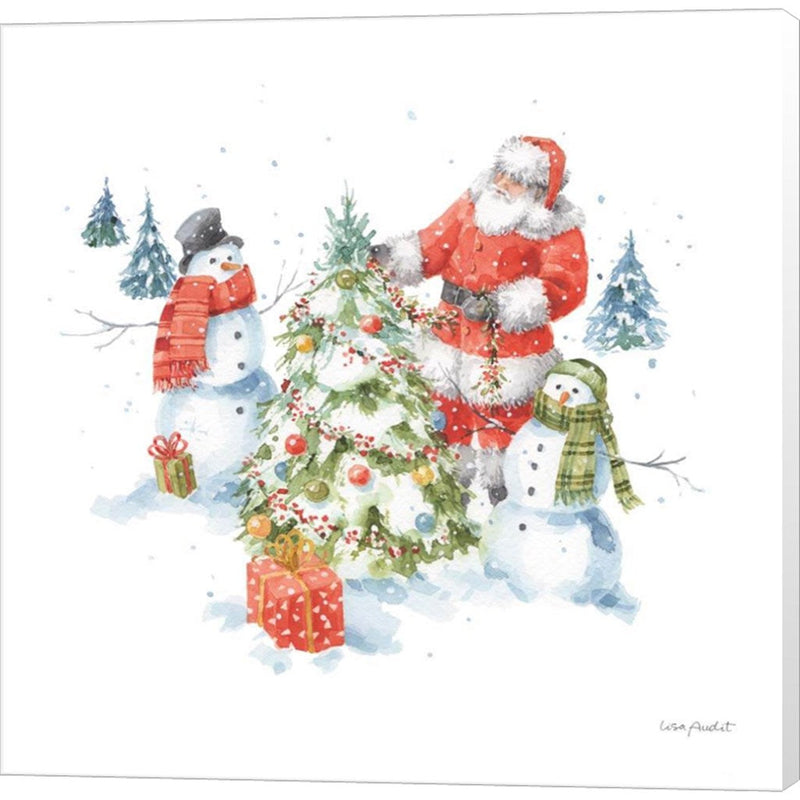 Welcoming Santa 08 by Lisa Audit, Canvas Art