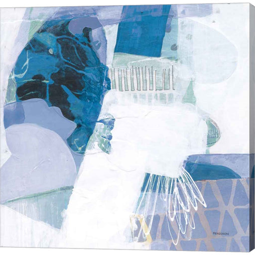 Abstract Layers III Blue by Kathy Ferguson, Canvas Art