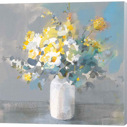Touch of Spring I White Vase by Danhui Nai, Canvas Art