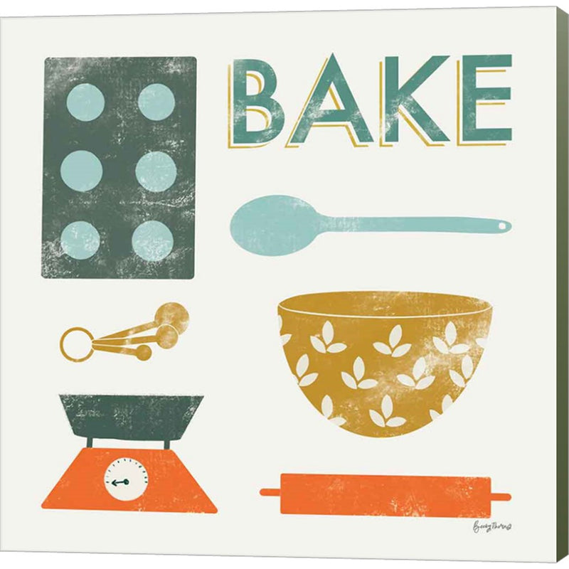 Retro Kitchen II by Becky Thorns, Canvas Art