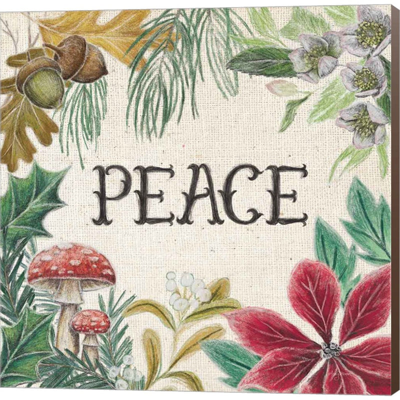 Christmas Chalk II Light by Mary Urban, Canvas Art