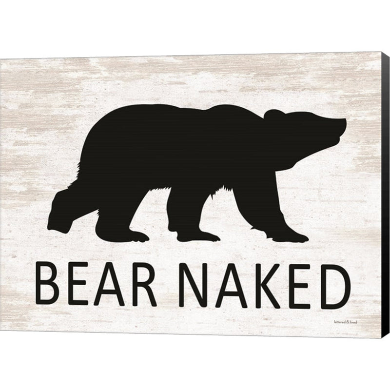 Bear Naked by Lettered & Lined, Canvas Art