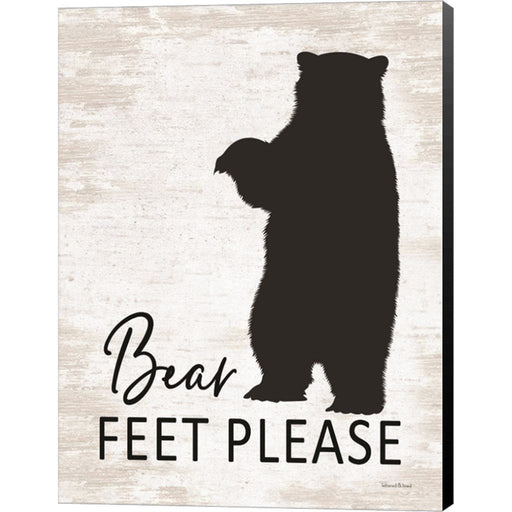Bear Feet Please by Lettered & Lined, Canvas Art