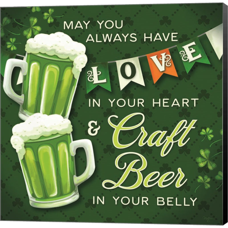 Craft Beer in Your Belly by Mollie B., Canvas Art