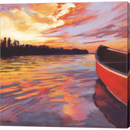 Red Canoe by Jim Musil, Canvas Art