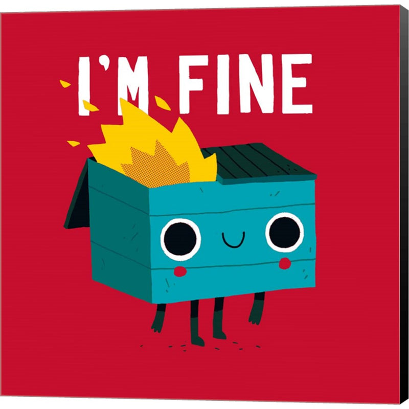 Dumpster Is Fine by Michael Buxton, Canvas Art