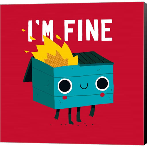 Dumpster Is Fine by Michael Buxton, Canvas Art