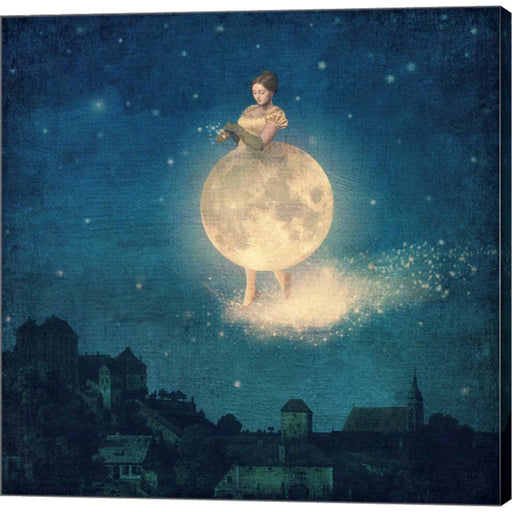 Shhh Lady Night is Coming by Paula Belle Flores, Canvas Art