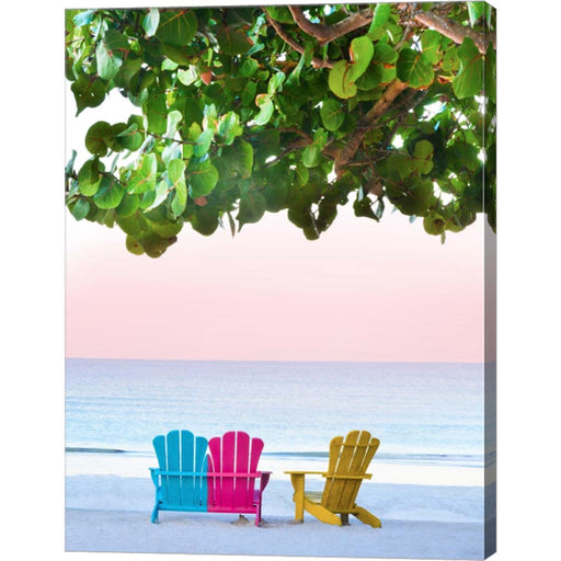 Three Chairs by Jack Reed, Canvas Art