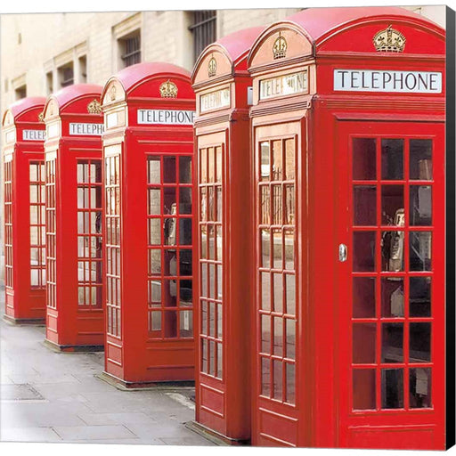 London Phoneboxes by Wild Apple Portfolio, Canvas Art