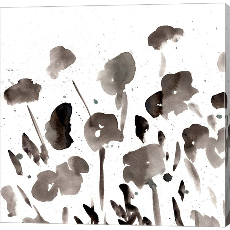 Simple Black Poppies I by Marcy Chapman, Canvas Art