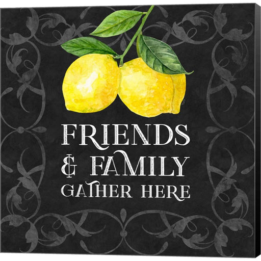 Live with Zest sentiment II-Friends & Family by Tara Reed, Canvas Art