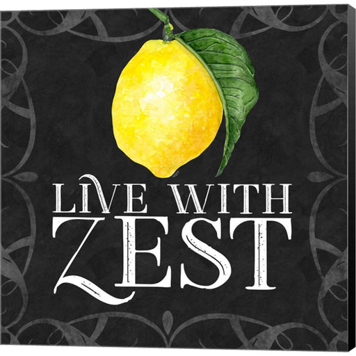 Live with Zest sentiment III-Live with Zest by Tara Reed, Canvas Art