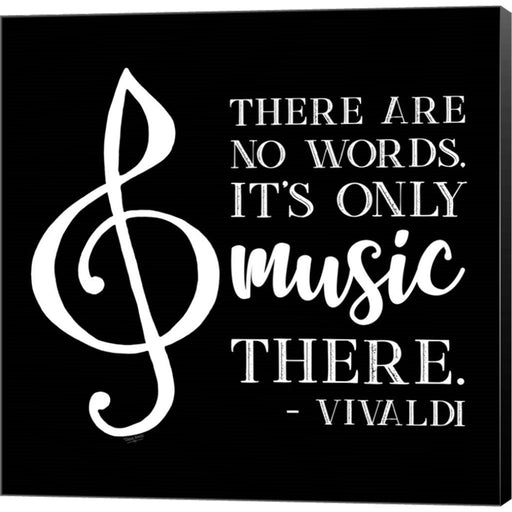 Moved by Music black III-Vivaldi by Tara Reed, Canvas Art
