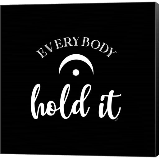 Moved by Music black IV-Hold it by Tara Reed, Canvas Art