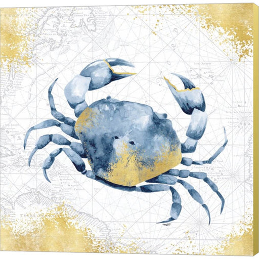 Deep Blue Sea V White Gold by Tara Reed, Canvas Art