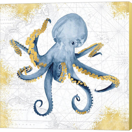 Deep Blue Sea VI White Gold by Tara Reed, Canvas Art