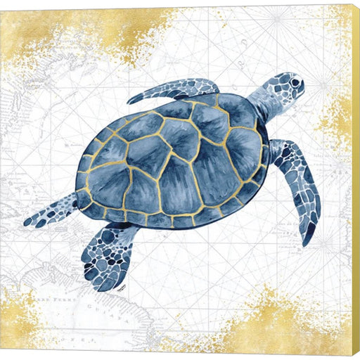 Deep Blue Sea VII White Gold by Tara Reed, Canvas Art