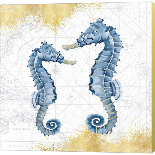 Deep Blue Sea VIII White Gold by Tara Reed, Canvas Art