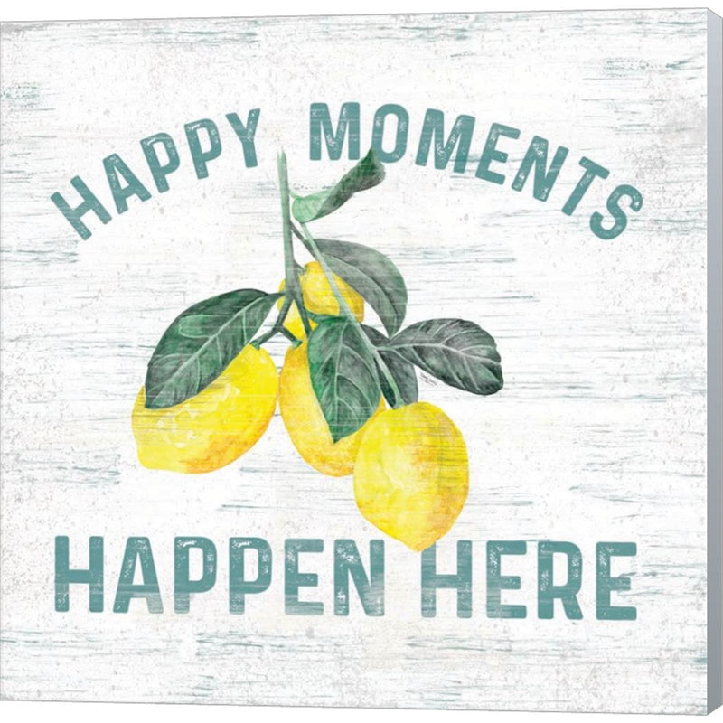 Happy Thoughts VII on White by Tara Reed, Canvas Art