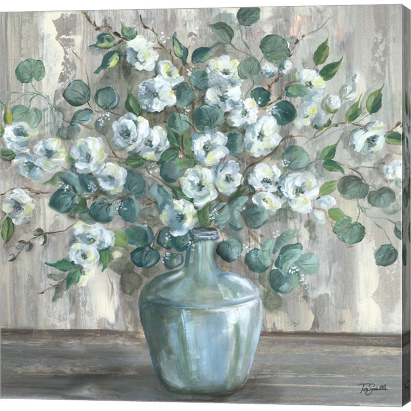 Apple Blossom Jug square by Tre Sorelle Studios, Canvas Art