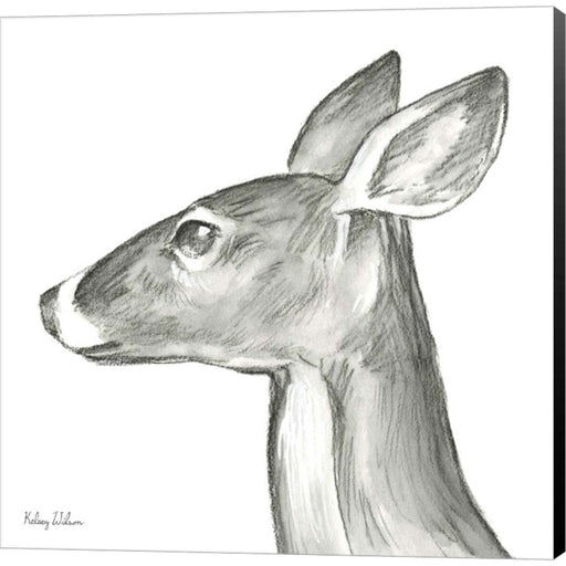 Watercolor Pencil Forest VII-Doe by Kelsey Wilson, Canvas Art