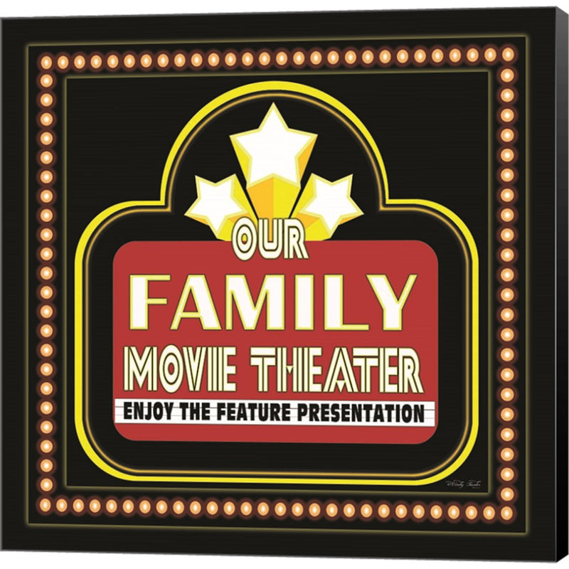 Family Movie Theater by Cindy Jacobs, Canvas Art