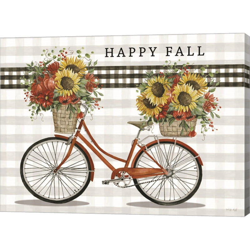 Happy Fall Bicycle by Cindy Jacobs, Canvas Art