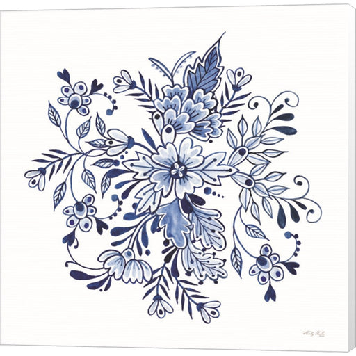 Blue & White Flowers II by Cindy Jacobs, Canvas Art