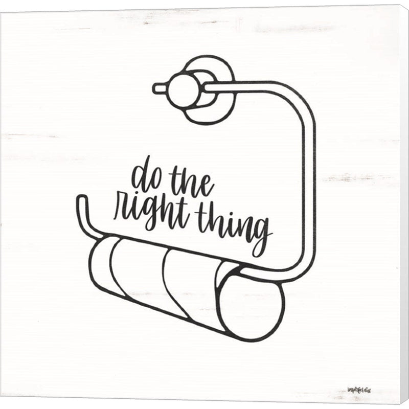 Empty Toilet Paper Roll by Imperfect Dust, Canvas Art