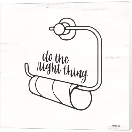 Empty Toilet Paper Roll by Imperfect Dust, Canvas Art
