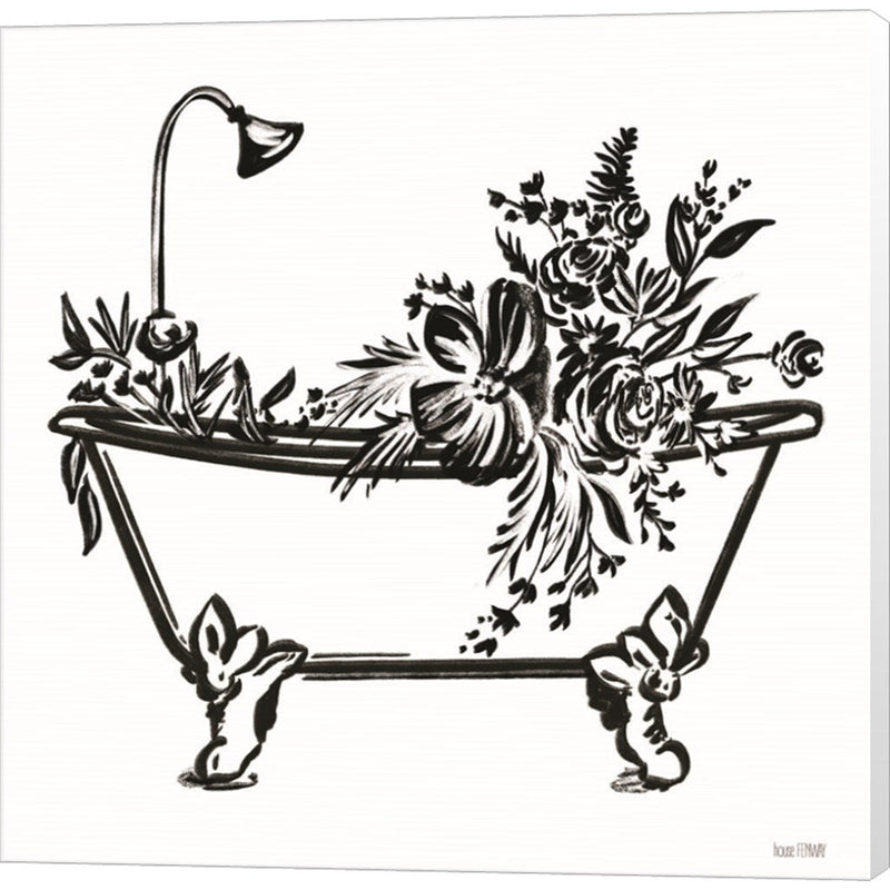 Vintage Floral Tub I by House Fenway, Canvas Art