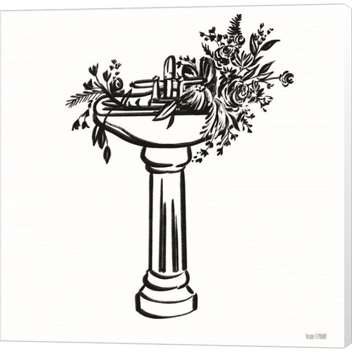 Vintage Floral Sink by House Fenway, Canvas Art