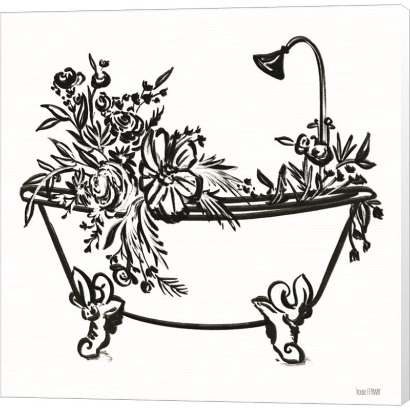 Vintage Floral Tub II by House Fenway, Canvas Art
