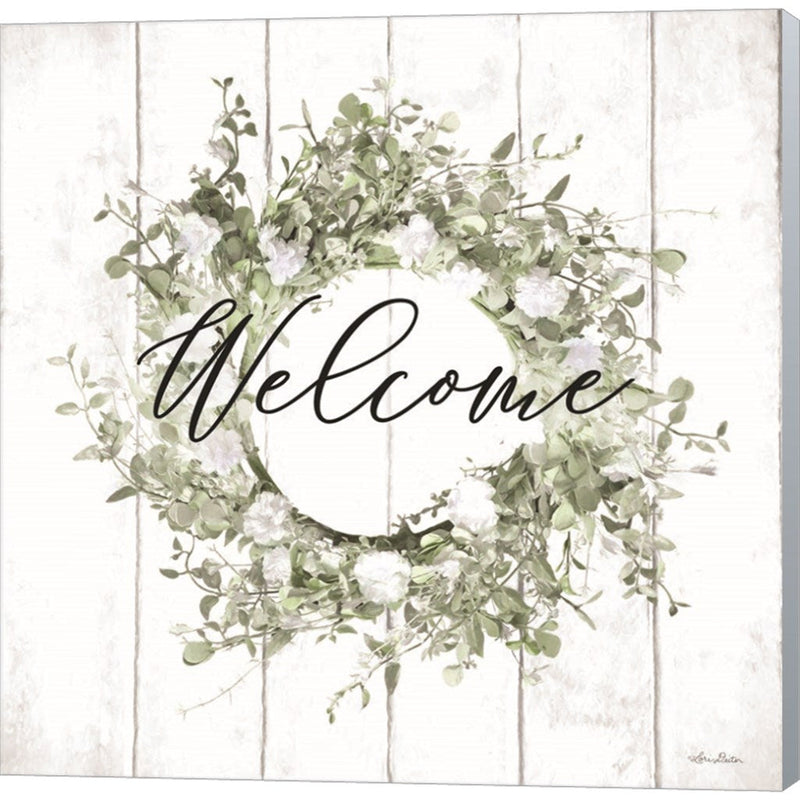 Welcome Wreath by Lori Deiter, Canvas Art