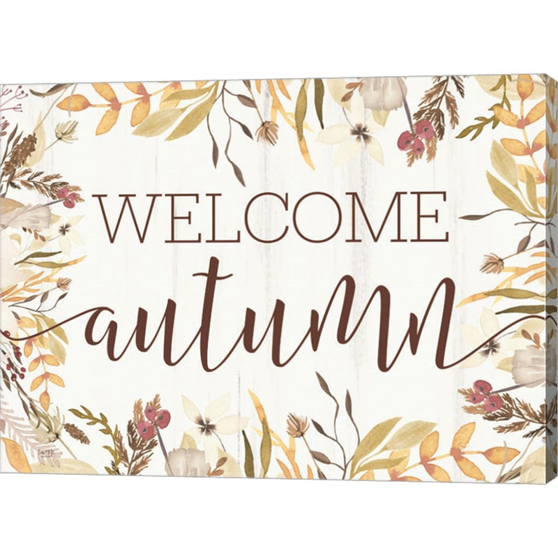 Welcome Autumn by Lux + Me Designs, Canvas Art