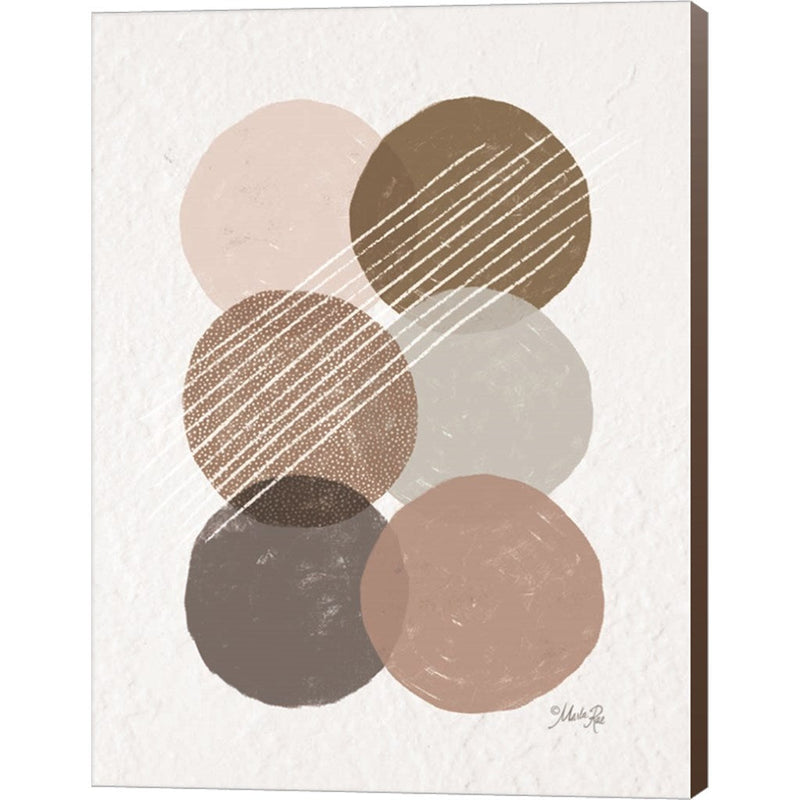 Circle Stack Abstract by Marla Rae, Canvas Art