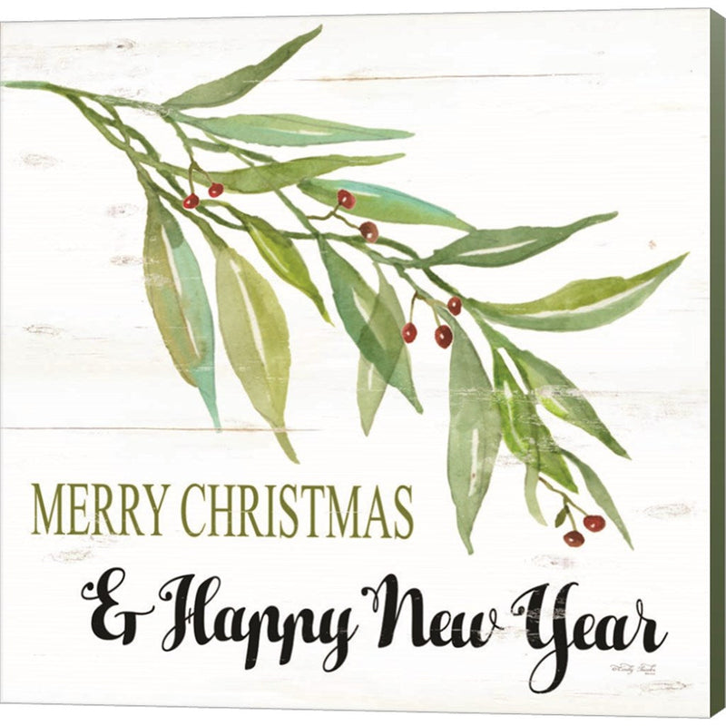 Merry Christmas and Happy New Year by Cindy Jacobs, Canvas Art