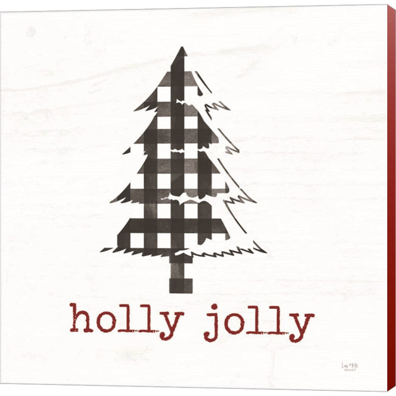 Holly Jolly Tree by Lux + Me Designs, Canvas Art