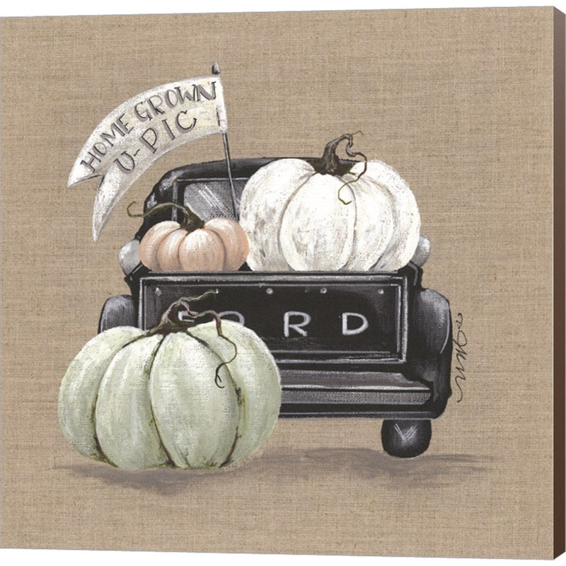 Pumpkin Truck by Julie Norkus, Canvas Art
