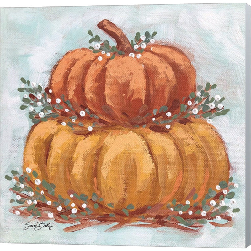 Pumpkin Stack IV by Sara Baker, Canvas Art