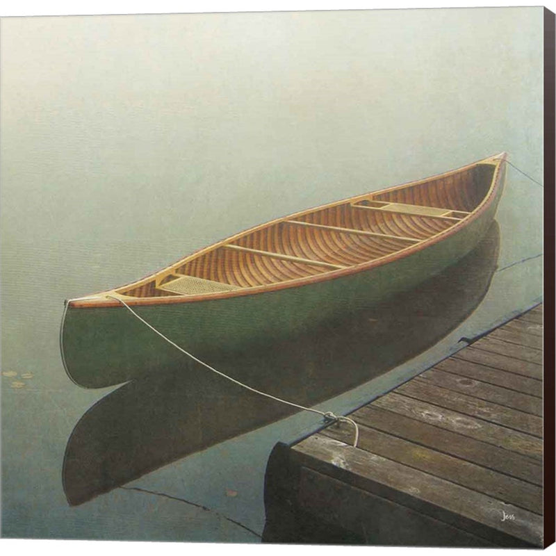 Calm Waters Canoe II by Jess Aiken, Canvas Art