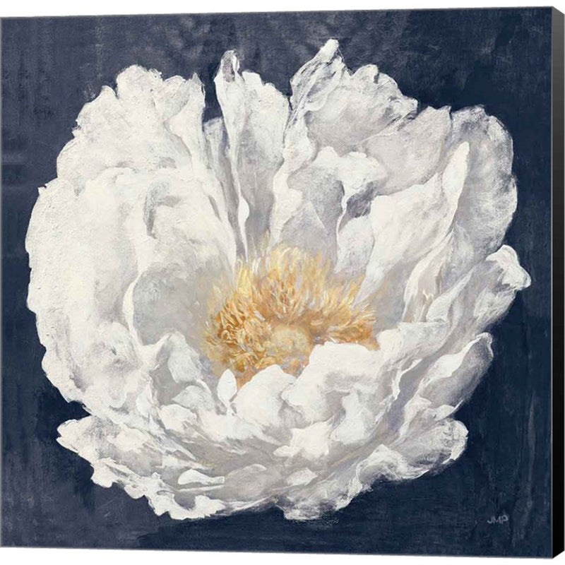 Serene Peony Navy by Julia Purinton, Canvas Art