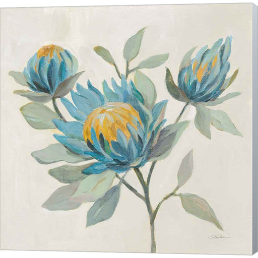 Field Floral II Blue by Silvia Vassileva, Canvas Art
