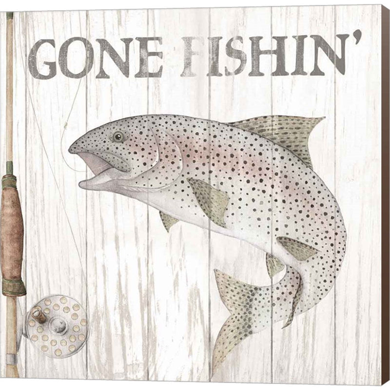 Lake Fishing I by Wild Apple Portfolio, Canvas Art
