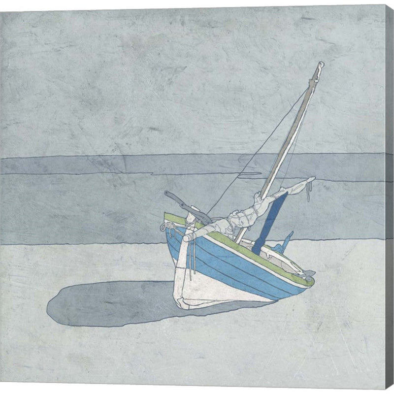 Sailboat Ashore by Ynon Mabat, Canvas Art